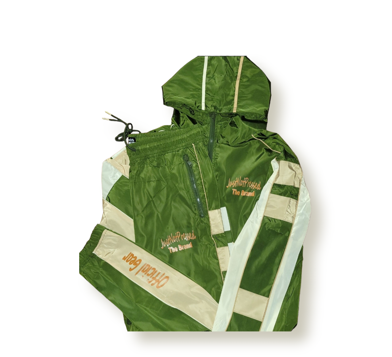 Green/Tan Multicolor Windbreaker Set – Just Not Pressed Green/Tan Multicolor Windbreaker Set – Just Not Pressed