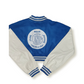 Women's Royal Blue Varsity Baseball Crop Top Bomber