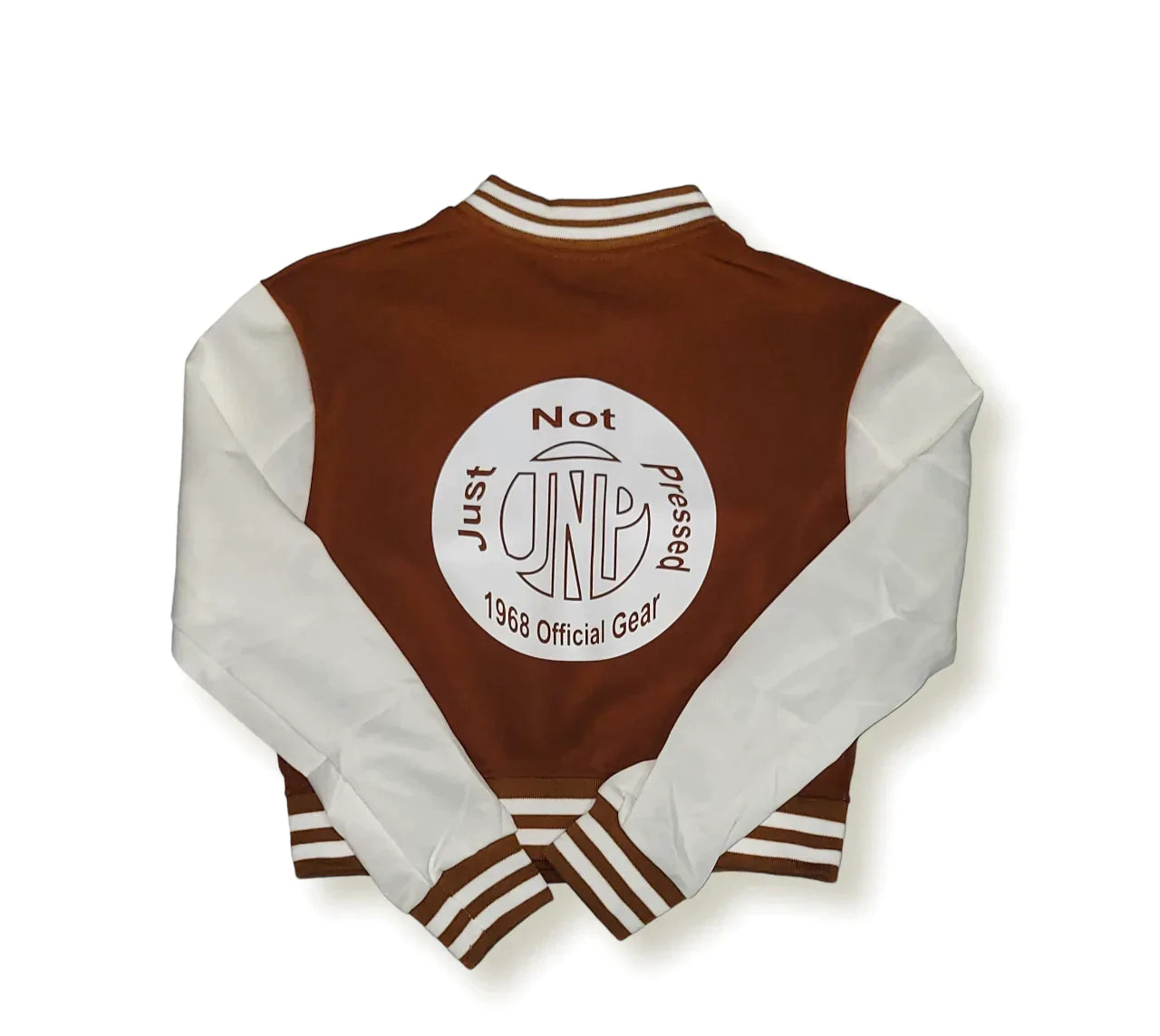 Women's Brown Varsity Baseball Cop Top Bomber