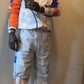 Cream & Orange Windbreaker Set