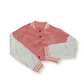 Women's Gray Varsity Baseball Cop Top Bomber