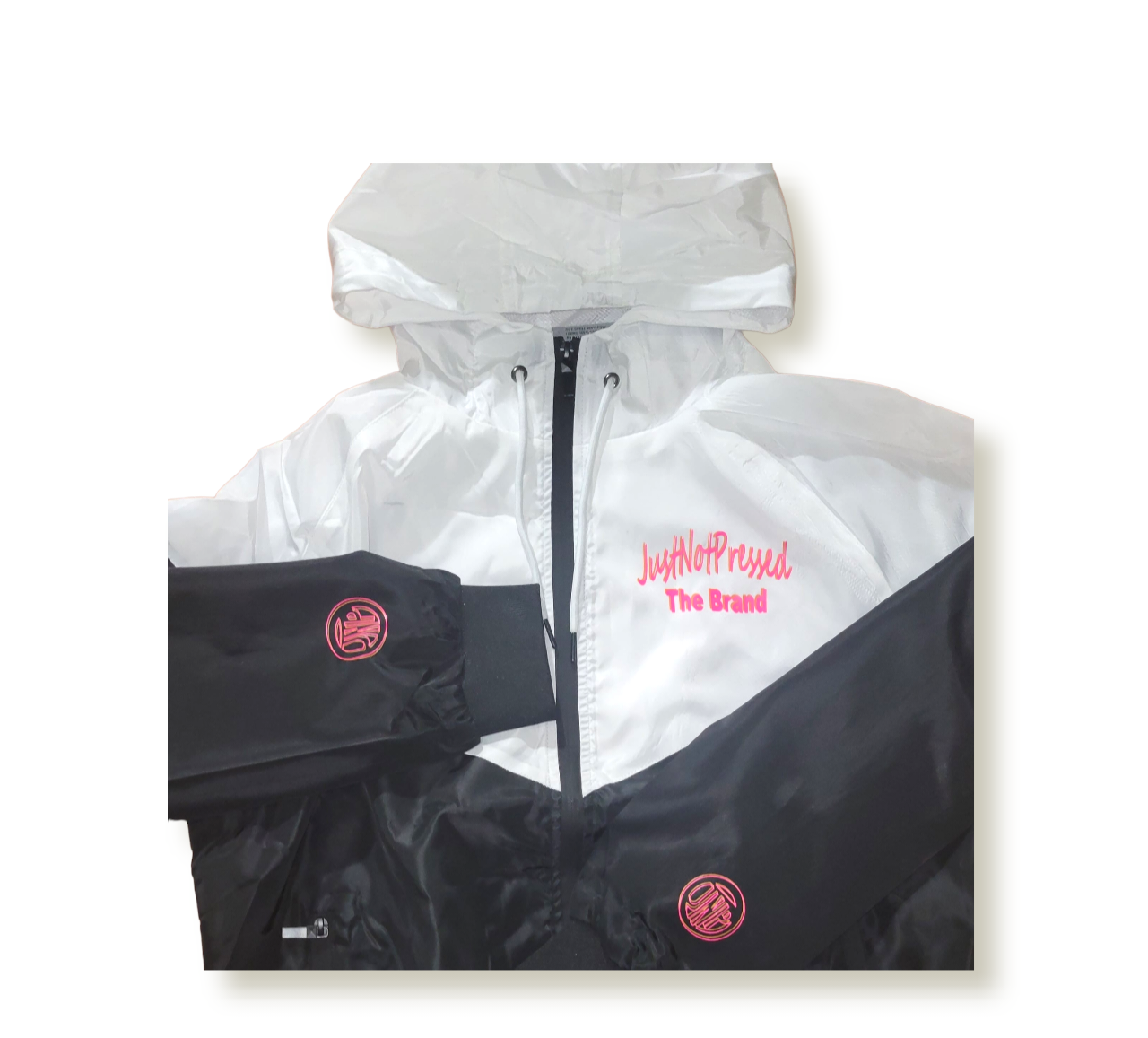 Black & Pink Windbreaker Jacket