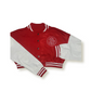 Women's Orange Varsity Baseball Crop Top Bomber